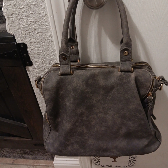 Gray Pleather Bag - Picture 2 of 8